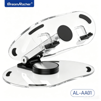 Support de téléphone en acrylique DREAMKACHER AL-AA01, rotatif et réglable, pour iPhone, tablette et PC (conception personnalisée) - Vente en gros