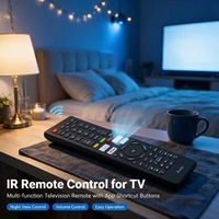 Control Remoto Universal Inteligente IR de 70 Teclas con Función Completa para TV, Control Remoto de Repuesto ABS para Android TV, OEM ODM Personalizado JCXK