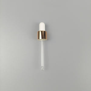 Proveedor ODM/OEM, Botella de Vidrio Transparente Cilíndrica de 20ml/30ml para Cosméticos con Gotero Dorado de PP - Product Image 4