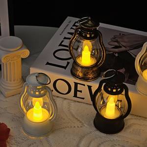 Lanterne <span class=keywords><strong>LED</strong></span> rétro petite et créative, bougie électronique, lampe à huile, ambiance de Noël, cadeau décoratif pour les anniversaires, nouveauté transfrontalière - Product Image 2