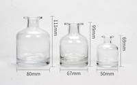 Bouteille diffuseur d'huile aromatique en verre transparent de luxe, vide, personnalisable, 50ml, 100ml, 150ml, 250ml, 500ml, pour emballage cosmétique – Vente en gros