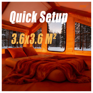 Tenda Gonfiabile Invernale JCHW 2026 - PVC 600D Ispessito Impermeabile e Portatile per Campeggio con Montaggio Rapido e Facile 12,96 MQ per Bagagliaio Auto - Product Image 2