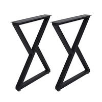 Pied de meuble en métal incliné, Support de placard et Table basse, Protection des pieds, 100-400mm, 1 ou 4 pièces