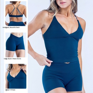 Conjuntos Deportivos de Gimnasio, Bra Deportivo Sin Costuras, Leggings Ajustados de Cintura Alta para Mujer, Traje Deportivo, Conjunto de Yoga al Por Mayor, Personalizado - Product Image 3