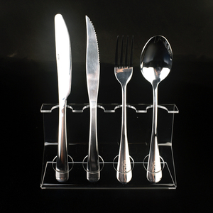 Fabrik Großhandel neue transparente Acryl hochwertige Restaurant Küche HotelMesser, Gabel und Löffel Display Rack - Product Image 4