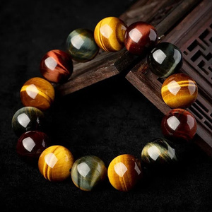 Bijoux fantaisie pierres précieuses pierre naturelle perlée hommes et femmes Bracelets <span class=keywords><strong>Bracelet</strong></span> oeil de tigre - Product Image 4