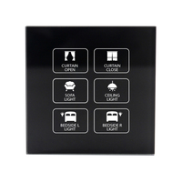 Interruptor de Pared Inteligente Zigbee con Panel de Escenas, Aplicación Tuya, Función de Temporizador, Compatible con Alexa y Google