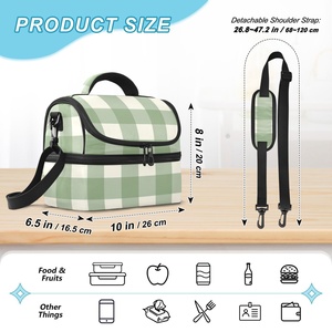 Customized Print Portable Lunch Bag Food Thermal Lunch Reusable Tote Bag Recyclable Insulated Cooler Bag for School Kid Snark - Product Image 3