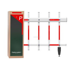 Barrière de passage à niveau ferroviaire WKT à ouverture rapide 2s, bras télescopique en plastique de 6m, éclairage LED, levée automatique, DC 200W - Product Image 2