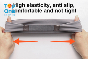 Top One Thin Nylon Sweatband para chicos Anti-sudor Fancy Skinny Headband para entrenamiento Gym Plain Yoga Elástico con amortiguación de agarre seco - Product Image 4