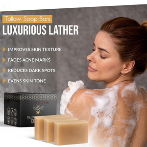 Özel Marka Fabrikası Katı Saf Bal Sığır Yağı Kalıp Sabun Tuvalet Sabunu Vücut Yüz Temizleyici Beyazlatıcı Pürüzsüzleştirici Organik Tüm Cilt Tipleri İçin - Product Image 1