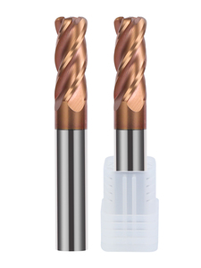 Chất lượng cao mũi tròn cuối Mills Vonfram cacbua rắn tráng CNC phay cắt <span class=keywords><strong>4</strong></span> sáo cuối Mills với bán kính góc - Product Image 4