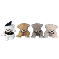 Peluche ours marron mignon, jouet en peluche doux, poupée ours, oreiller à câliner pour enfants, décoration de la maison, cadeau d'anniversaire pour enfants