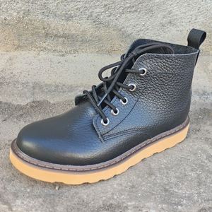 Top Cow Leather Handmade Waterproof <b>Ankle</b> Boots Retro Style Lace-Up Closure Outdoor Riding Men's Shoes Winter Summer - Product Image 5