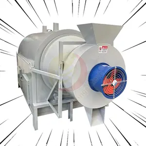 Batch Sludge Rotary Drum Agarbatti Rubber Rotating Electric Industrial Paddy Malt Dryer Machine Aluminum