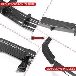 Diffuseur arrière en carbone sec compatible Chevrolet Corvette Z06, style OEM, amélioration aérodynamique, directement de l'usine - Product Image 3