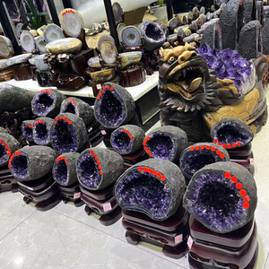 Natural Large Amethyst Cave Decor Brazil Uruguay Amethyst Cave Geode Amethyst Cluster Cathedral - Product Image 4