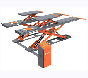 Jidbao BN-BDJ001 4.5m nền tảng Hai cấp siêu mỏng bánh xe liên kết 5000kg cắt kéo CE chứng nhận thương mại cấp xe nâng - Product Image 1