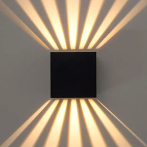 现代时尚铝白黑发光二极管室内外防水12w壁灯卧室壁灯 - Product Image 1