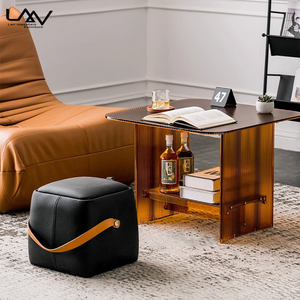 Moderno Simple Villa Sala de estar <span class=keywords><strong>Mesa</strong></span> de centro Set Hotel Dormitorio Sofá Plástico <span class=keywords><strong>Mesa</strong></span> auxiliar Muebles - Product Image 4
