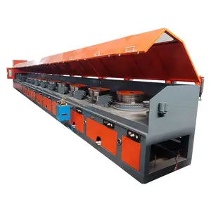 Continuous block copper wire extrusion wire drawing machine for spring