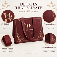 Sac en papier et boîte cadeau de luxe HONPAK, boîte pliante personnalisée avec logo imprimé pour la présentation de marques haut de gamme