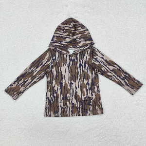 Hauts à capuche personnalisables pour enfants en bas âge, garçons, imprimé camouflage, manches longues, vêtements décontractés pour enfants, vêtements d'automne - Product Image 5