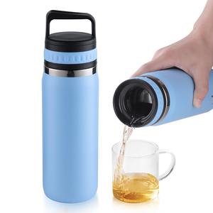 Emode Patentado inox isoterma <span class=keywords><strong>Botella</strong></span> Personalizada 750ml Cilindro Coche Viaje Acero <span class=keywords><strong>Botella</strong></span> de Agua Con Infusor - Product Image 1