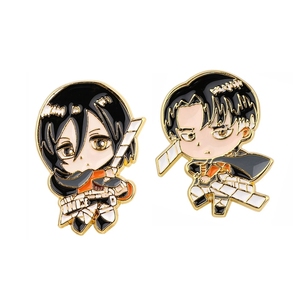 Pin esmaltado de Anime japonés, alfileres de <span class=keywords><strong>ataque</strong></span> <span class=keywords><strong>a</strong></span> Titan, insignia de dibujos animados, decoración de mochila, solapa, joyerí<span class=keywords><strong>a</strong></span>, accesorios de regalo - Product Image 2