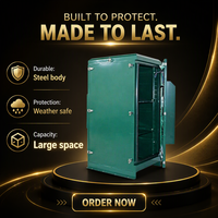 Armoire réseau en acier personnalisée 22U pour extérieur avec refroidissement par air, protection IP65 contre les intempéries pour serveurs et équipements de télécommunications, en stock