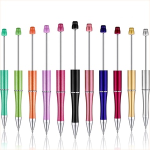 CHENKAI DIY Bead Pen Plastic Beaded School Office Writing Supplies Stationery Wedding Gift Ballpoint Pen