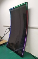 Moniteur de jeu incurvé 3M ELO 32/43 pouces avec bande lumineuse LED en acrylique USB/Série/DVI Écran tactile capacitif ELO