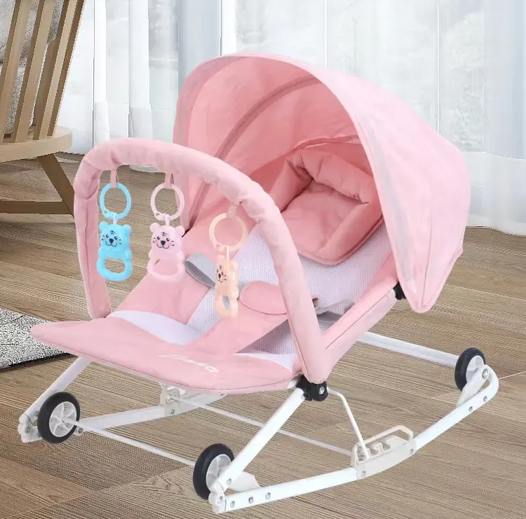 Offers baby rocking chair crib comfortable cradle chair newborn baby rocking bed coaxing sleep cart slideable baby swing bed