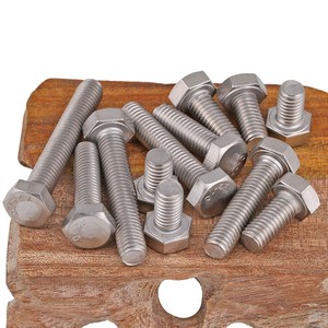 Reverse Thread External Hexagon <b>Screw</b> Left-Hand Extended Rod Bolt Metric Grade A2-70 304 Stainless Steel M3-M16 - Product Image 3
