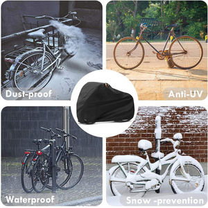Couverture extérieure résistante à l'eau 210T résistante à la poussière légère de protecteur de vélo résistant aux UV de vélo - Product Image 5