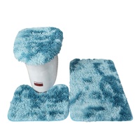 Tapis de salle de bain doux à poils longs, antidérapant, tapis moelleux en polyester