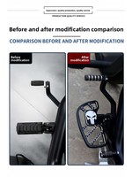 Pour Benda Graystone 707 et pédales arrière modifiées et leviers de changement de vitesse arrière. Accessoires pour levier de changement de vitesse à pédale arrière