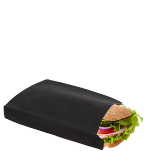 Sacs d'emballage pour la restauration rapide biodégradables avec logo personnalisé, impression offset, sacs à emporter en kraft, doublés de papier aluminium, résistants à l'huile, sacs pour hamburgers - Product Image 1