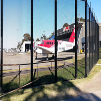 Clôture de sécurité anti-escalade sud-africaine Prime Way WL9 de 2,4 m en fil d'acier galvanisé avec revêtement en poudre, structure en treillis pour prison, facile à installer