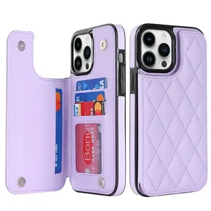 เคสหนังฝาพับแบบกระเป๋าสตางค์กระดุมสองเม็ดเล็กมีกลิ่นหอมสำหรับ <span class=keywords><strong>iPhone</strong></span> 16 PRO MAX 15 14 <span class=keywords><strong>13</strong></span> 12 11 <span class=keywords><strong>SE</strong></span> <span class=keywords><strong>2022</strong></span> 20 x XS XR 8 7 plus - Product Image 1