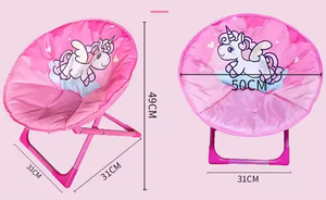 Chaise d'enfant pliante portative approuvée par EN71 pour la chaise de lune d'enfant de plage de jardin de <span class=keywords><strong>camping</strong></span> extérieur chaise de bande dessinée d'enfant - Product Image 2