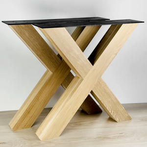Heavy Duty X-forma di <span class=keywords><strong>legno</strong></span> <span class=keywords><strong>gambe</strong></span> del tavolo <span class=keywords><strong>con</strong></span> parte superiore <span class=keywords><strong>in</strong></span> metallo per ufficio sala da pranzo soggiorno ospedale officina appartamento o fattoria - Product Image 4