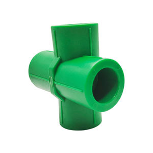 Raccords haute pression croisés à 4 voies PPR couleur et taille personnalisées prix d'usine vert - Product Image 1