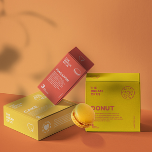 Tùy Chỉnh Màu Macaron Donut Giấy Thực Phẩm Đóng Gói Hộp Bao Bì Hộp <span class=keywords><strong>In</strong></span> Ấn Sản Xuất Tại Trung Quốc - Product Image 2