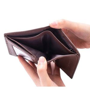 GPS Tracker Android men Slim Leather Wallet với RFID ngắn thiết kế kulit cho dòng cá xiên herren-mở Loại đóng cửa - Product Image 4