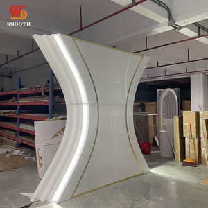 ฉากหลังอะคริลิคหลายชั้นแบบเรียบถอดออกได้สำหรับงานเลี้ยงวันเกิดงานแต่งงาน - Product Image 2