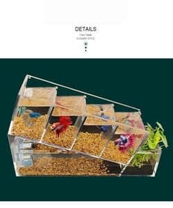 USMILEPET 베스트 셀러 아크릴 어항 자체 순환 별도의 수유 영역 데스크탑 조경 장식용 미니 수족관 - Product Image 3