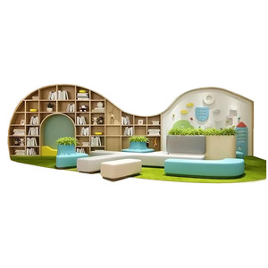 Estantería Nórdica Simple Chiquitos, Librería Infantil, Diseño Interior, Estantería de Madera para Pared, Mueble Estantería para Escuela o Librería - Product Image 1