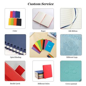 Cuaderno Personalizable con Tapa Dura de Cuero A5, Encuadernado en Espiral, Libretas Escolares con Encuadernación Personalizada, Cuadernos con Papel Liso - Product Image 6