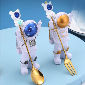 新设计造型小铲金属甜点茶圣诞宇航员咖啡搅拌勺 - Product Image 3